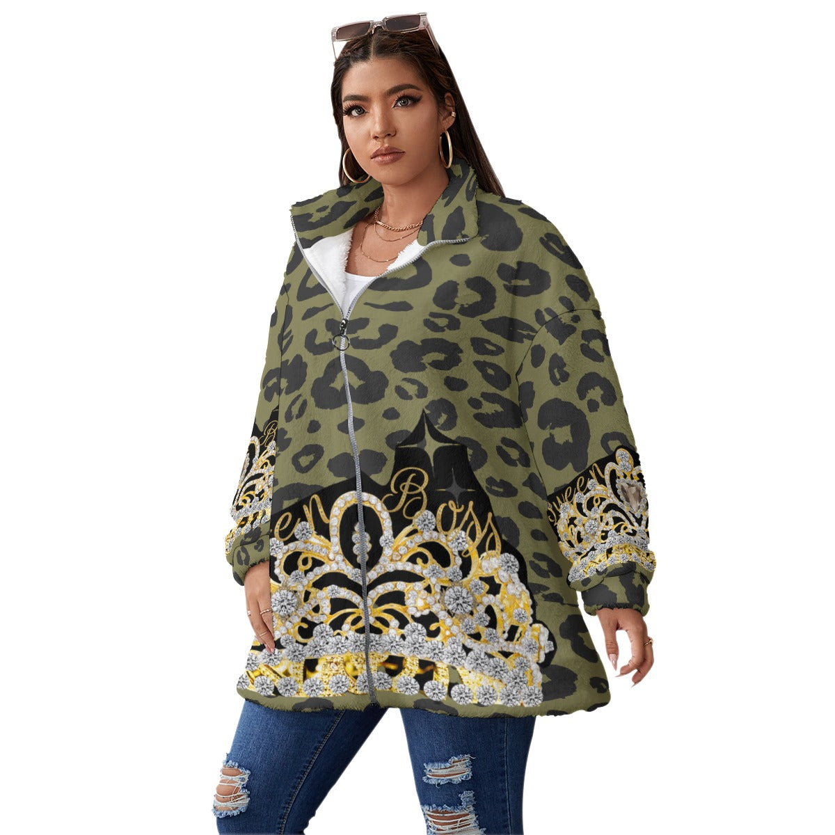 Olive Ambition Coat – Queen Boss Edition