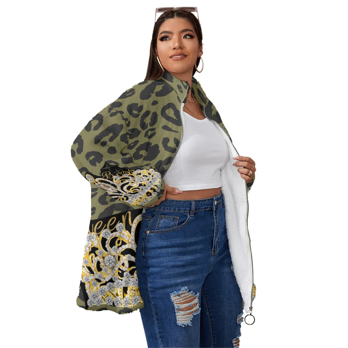 Olive Ambition Coat – Queen Boss Edition