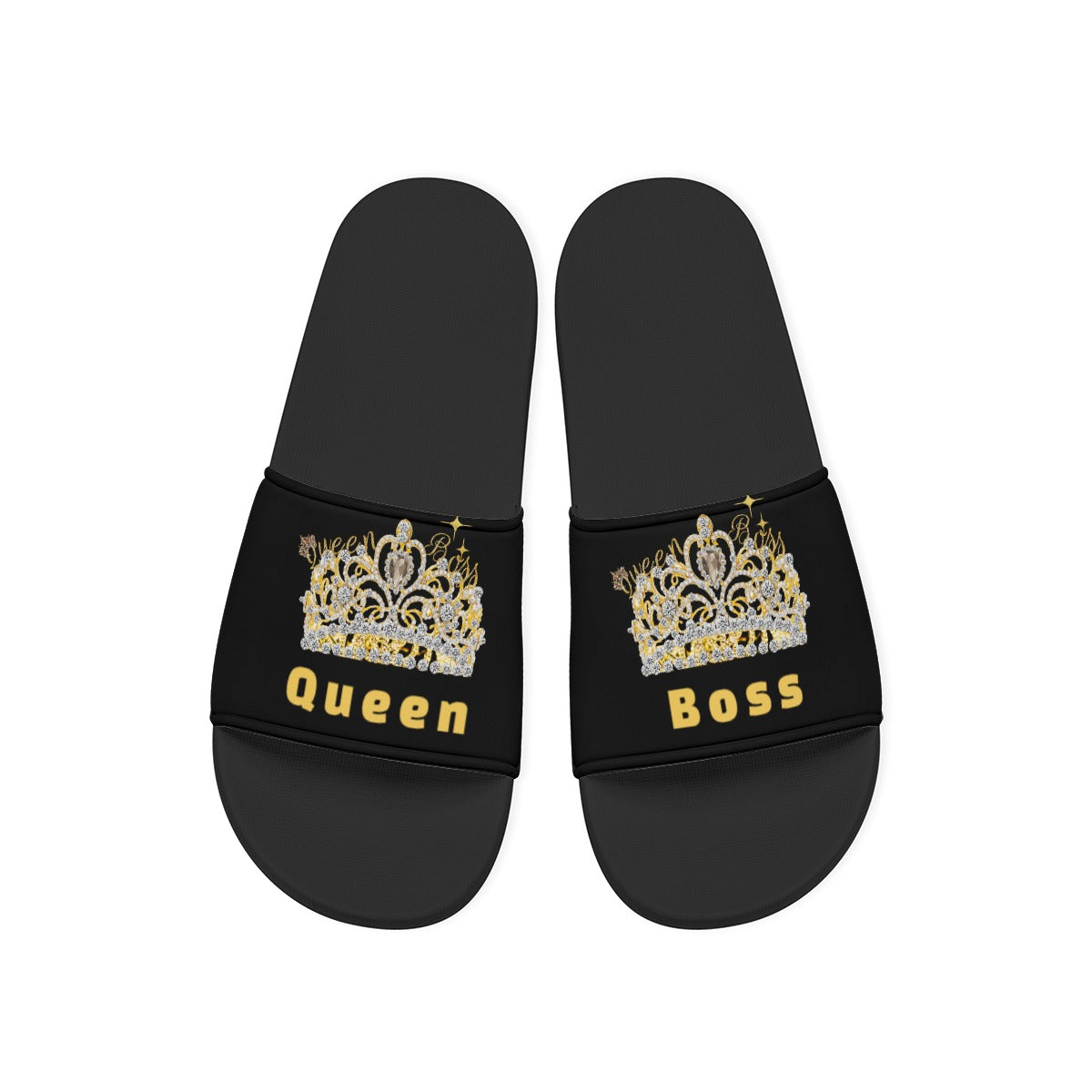 Queen Boss's 👑 “Crowned Steps” Slide Sandals