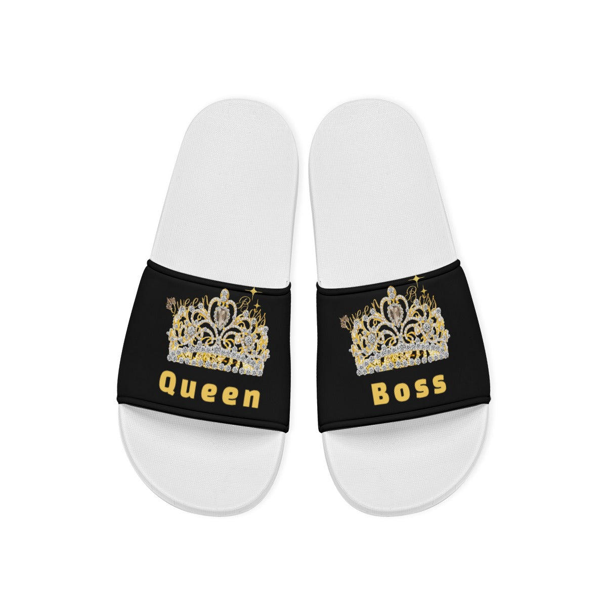 Queen Boss's 👑 “Crowned Steps” Slide Sandals