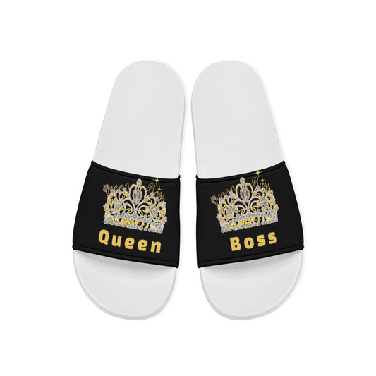 Queen Boss's 👑 “Crowned Steps” Slide Sandals