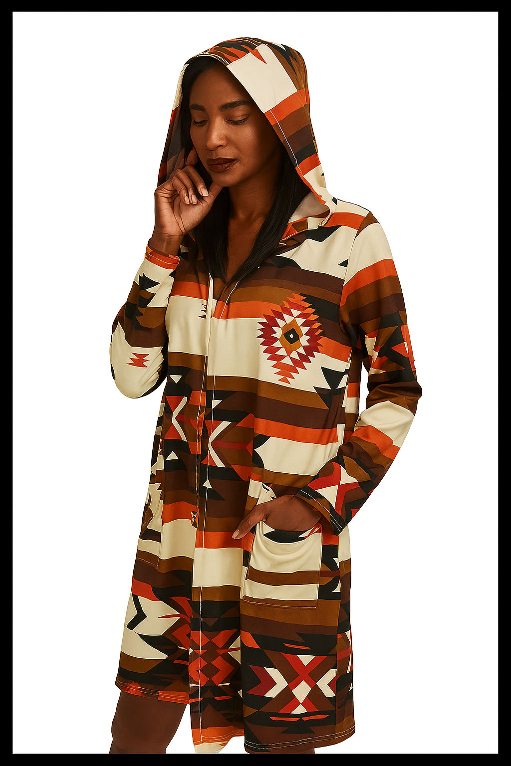 Hooded Southwest Sovereign Hooded Cardigan