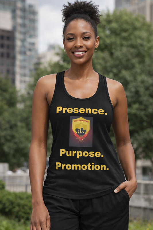 Triad NANBPWC Racerback Tank – Presence. Purpose. Promotion.