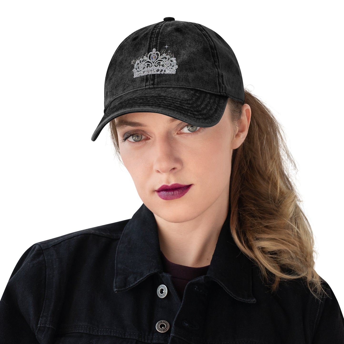 Queen Boss Vintage Cotton Twill Cap