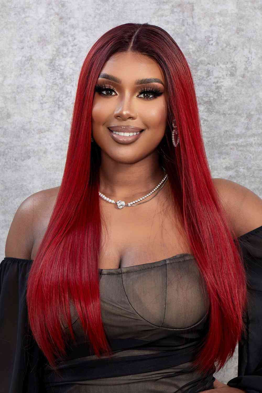 Synthetic Straight 13*2" Lace Front Wigs 26" 150% Density