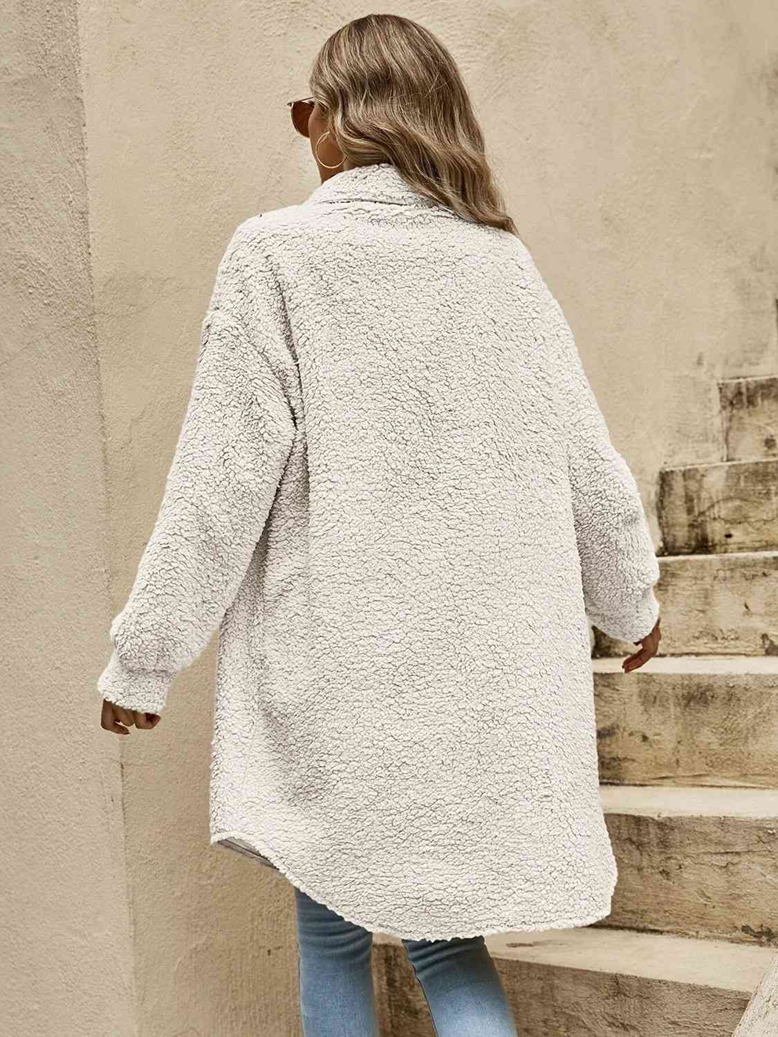 Queen Comfort Sherpa Coat 🤍