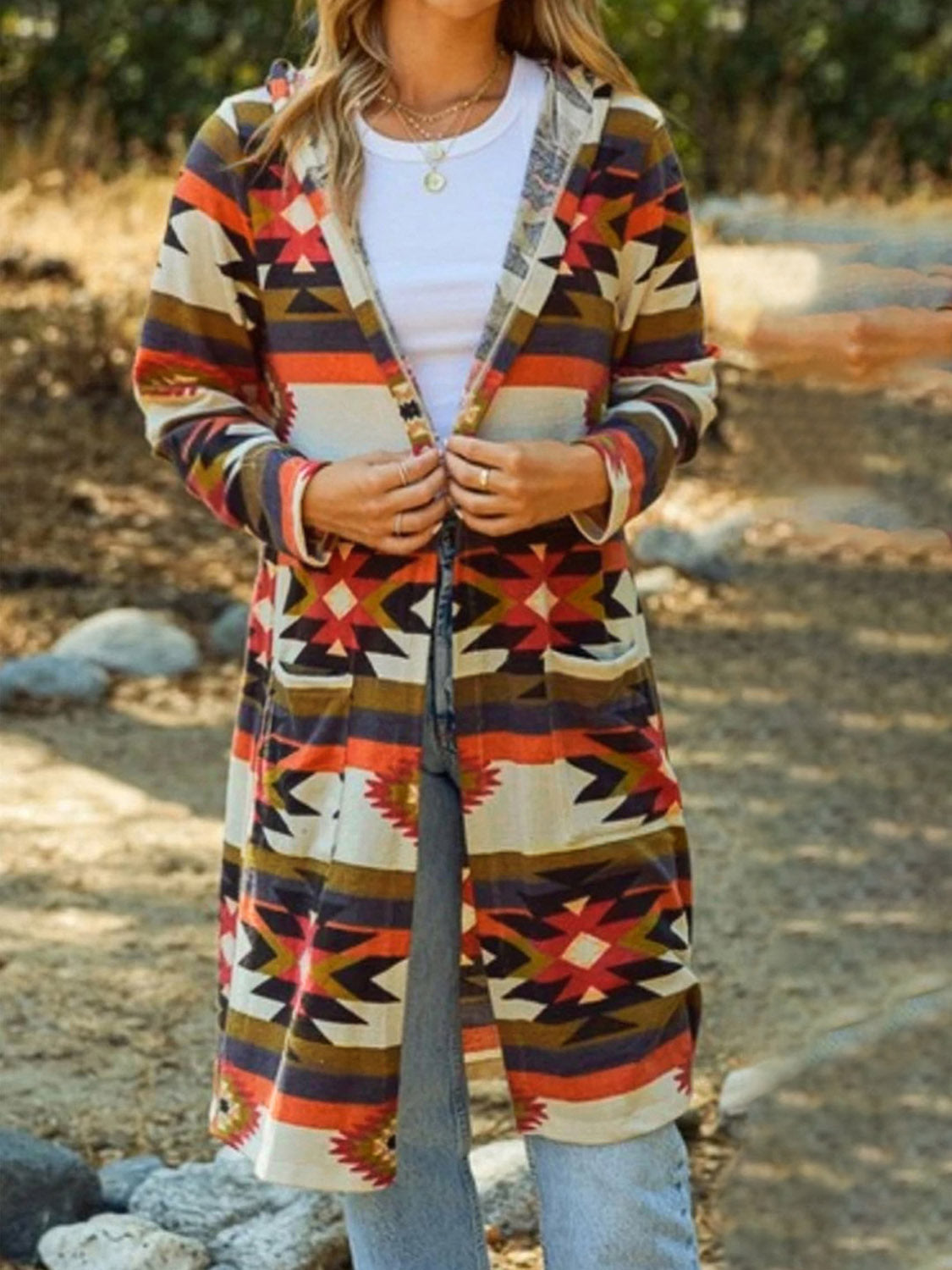 Hooded Southwest Sovereign Hooded Cardigan