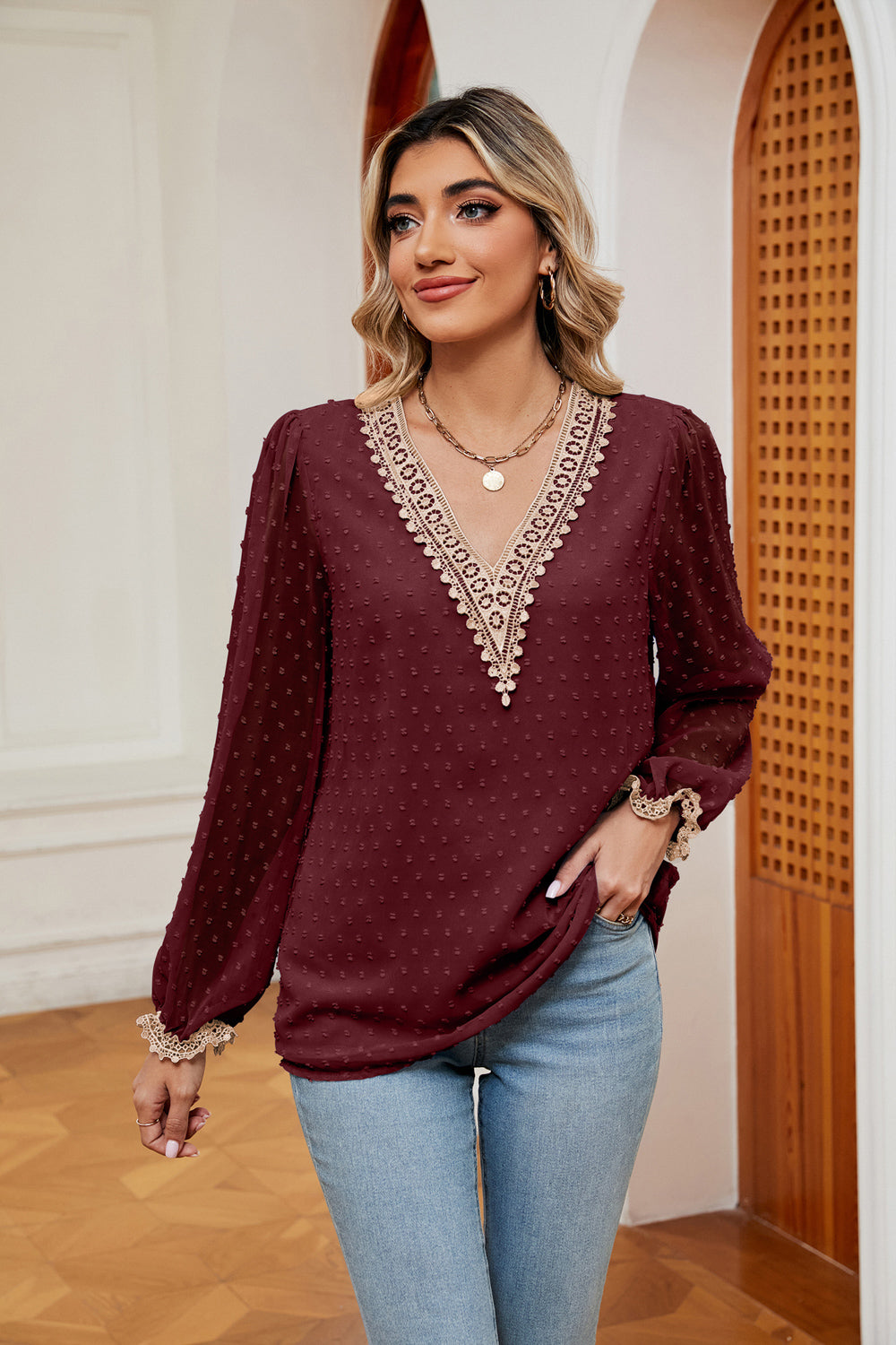 🌟 The “Affirmed & Adorned” Queen Blouse