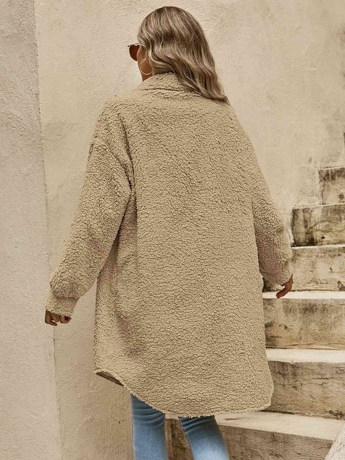 Queen Comfort Sherpa Coat 🤍