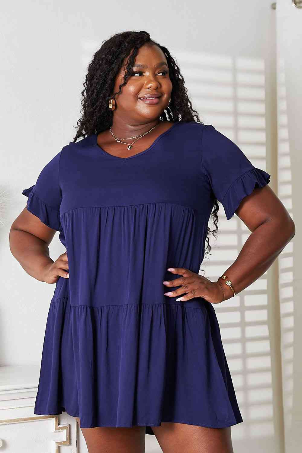 Double Take Midnight Muse Tiered Dress 💙