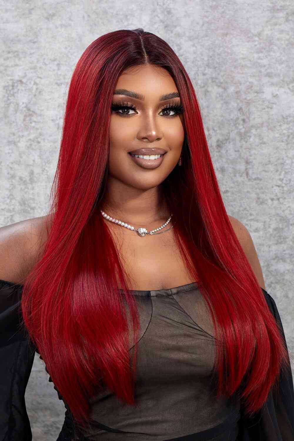 Synthetic Straight 13*2" Lace Front Wigs 26" 150% Density